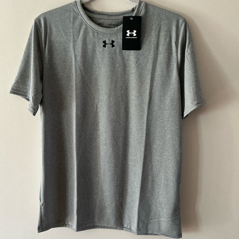 Under Armour Boy’s Locker Tee 2.0  Short Sleeves  Gray